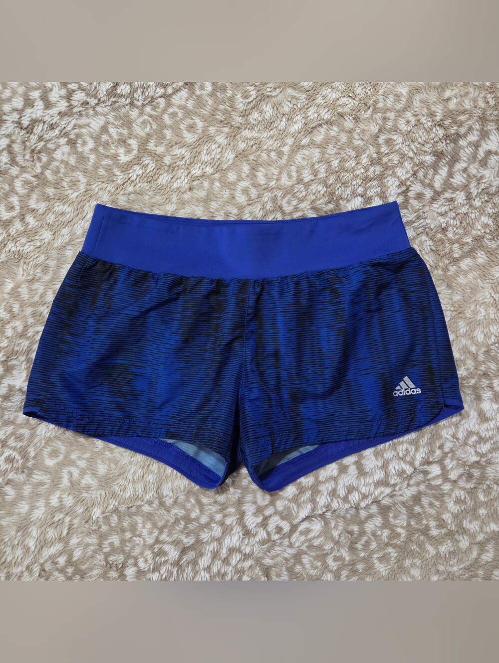 Adidas Climalite Active Shorts Blue Black Women's Medium